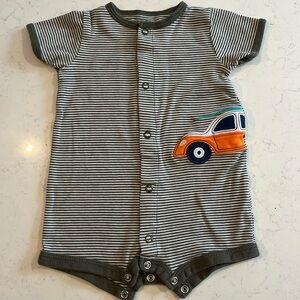 Carter's Surfer Romper in Army Green. Size 3M.